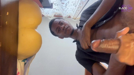 Stepdaddy Fucks His Fleshlight with His Big Cock and a Lot of Saliva Until He Cums