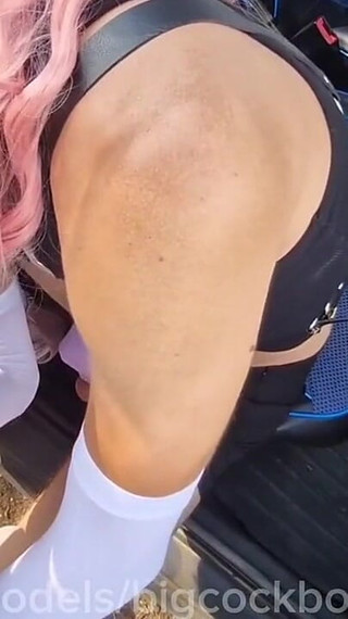 Picked up a Slutty Trance Passenger with a Big Cock on the Highway and Fucked Her. Hot Cruise