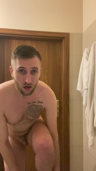 Boy Is Playing in Shower