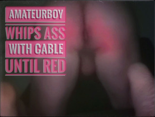 Amateurboy Whips Ass with Cable Until Red