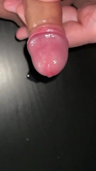 Jerk My Small Foreskin Cock Until I Cum - Slow Motion