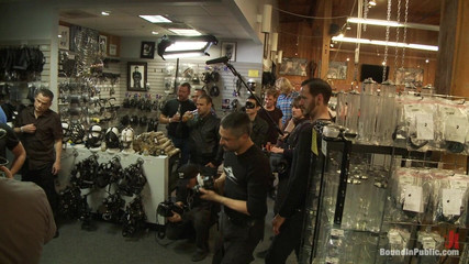 Jessie Colter Gets Gang Banged at Mr S Leather Store