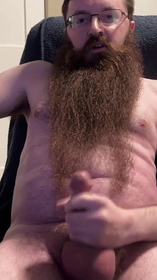 Bearded Cub Big Cumshot