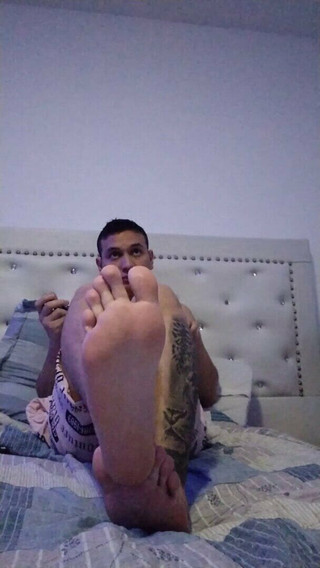 Look at His Feet While He Eats