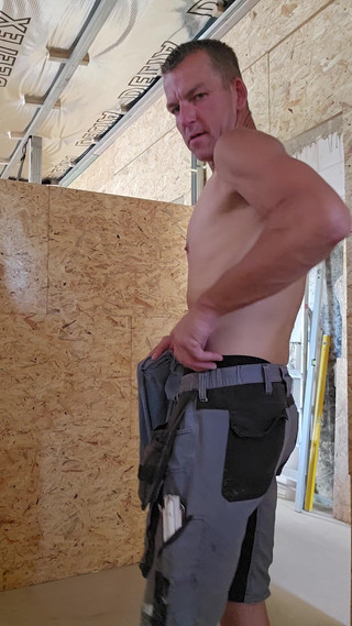 A Hot Day on the Construction Site Part 4/9 Fingering, Dildo Blowjob, Dildo Fuck