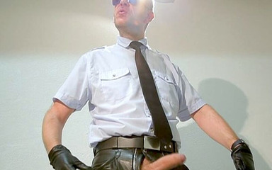 Leather Cop 59 Black Sox & Cum Shots