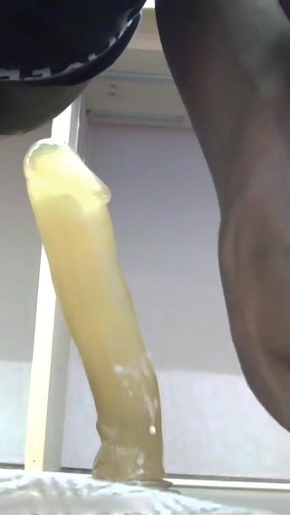 Gaping ass, big black dick & balls
