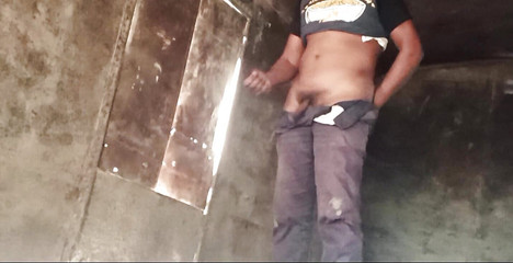 Maturbating in Abandoned Place