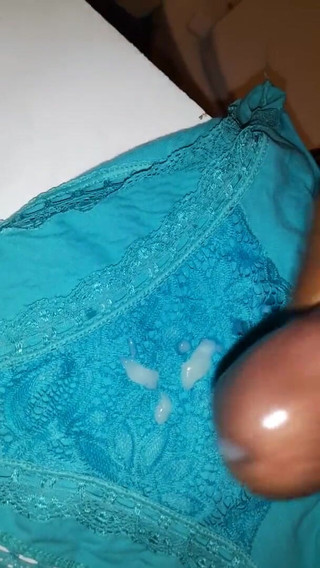 Cumshot on her panties - Pt. 8