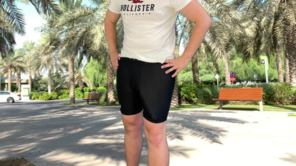 Huge Cock Cyclist Risky Cumshot in A Park