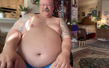 You Don’t Want to Miss Me Videoing My Stepdaddy When He Shoves a Dildo in His Fat Stepdaddy Ass to Cum