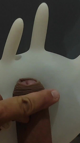 Monster Cock Spraying a Masturbation Glove.