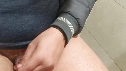 Masturbation in Office While Playing Hindi Songs in Background