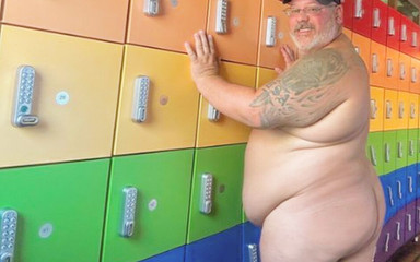 Bull Nuts Coach Stepdaddy with Grey Chest Hair Has Handsfree Orgasm