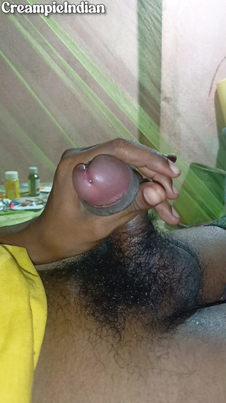 Horny College Boy Playing with Cock