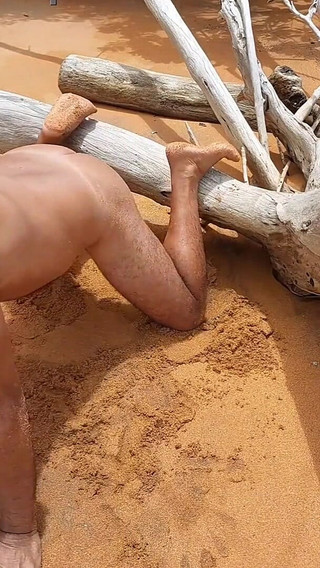 Ladysilva Showing off Her Tanned Butt with a Very Sexy Tan Line on the Beach