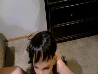 Jill and I Love Getting on Our Knees and Sharing Stepdaddy's Cock.