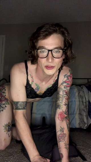 A Horny Little Slut Tessa Rivers Does a Little Anal Training and Cums While Riding Her Dildo!