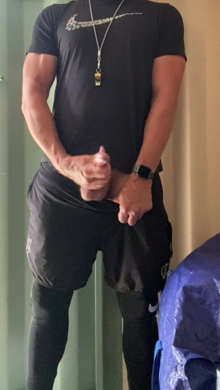 Jockdad87 Shoots Another Load in the Equipment Closet