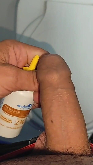 Straight Stepdaddy Applies the Super Dilator Inside the Glans for Extreme Erection.