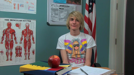 Gay Blond Twink Preston Andrews Giving Interview