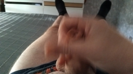 Stepdad Jerks His Cock Until He Cums