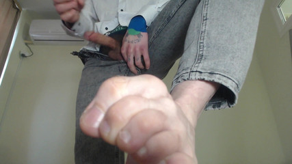 Sperm Foot Fetish Play