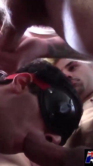 Aussie Gays Jaxon and Leo Take Control of Two Newbies Titus and Cruiser