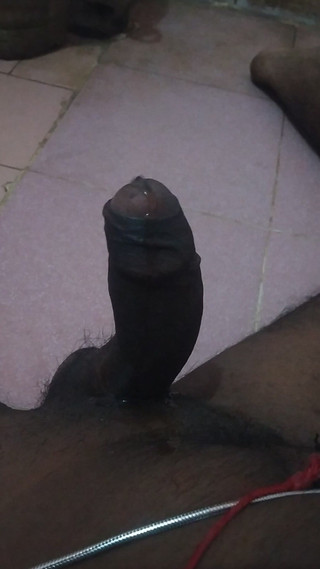 Wasing My Big Cock