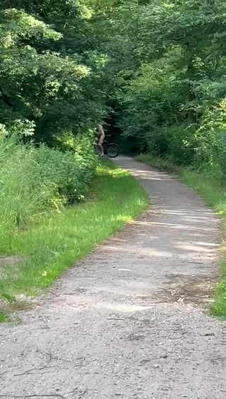 Naked on the Racing Bike