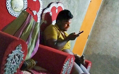 Indian Desi Village Boy Watching Porn and Midnight Masturbating Big Cook