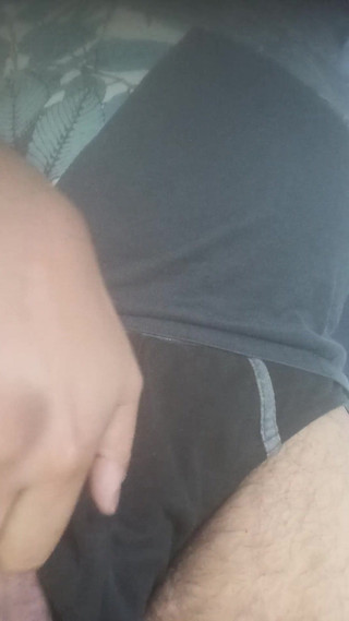 Jerking off My Black Cock Masturbation