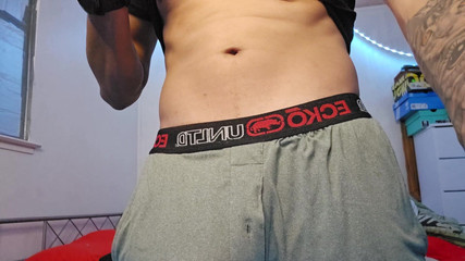 Stroking My Cock From the Inside of My Sweats