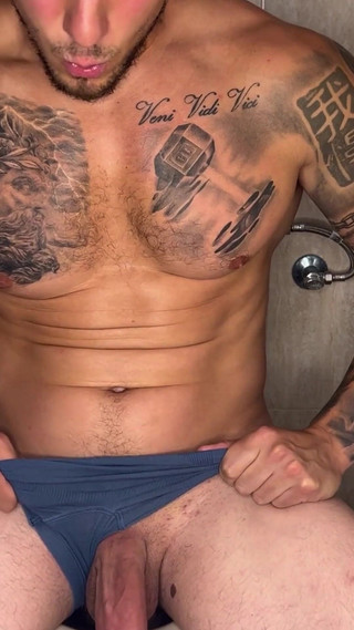 My Huge Cock Cumming with No Hands