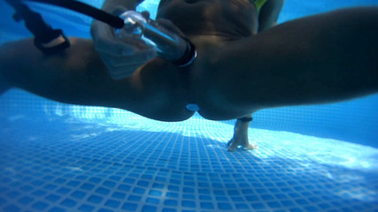 Underwater cock & ass pumping 2