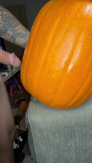 Pumpkin Makes Me Cum Twice!!!
