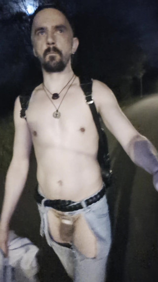 Daring Walk in Thong!