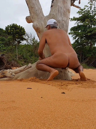 Ladysilva on the Beach Naked What a Hot Tanned Ass