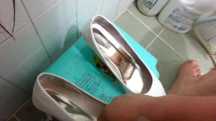 White Patent Pumps Cumming