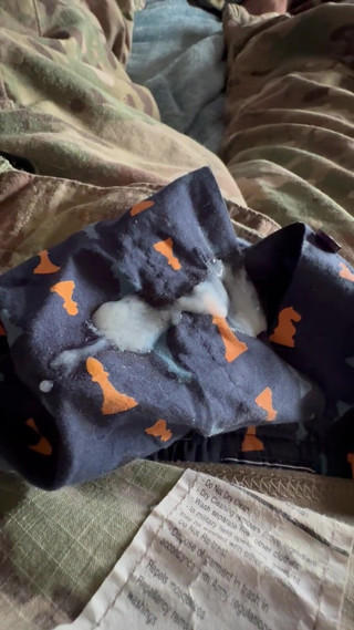 Army Specialist Jerks off a Thick Creamy Load After a Week in the Field for Training