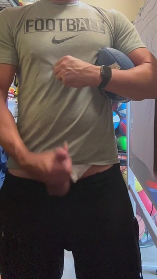 Alpha Stud Jockdad87 Shoots a Load of Football Cum