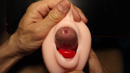 This Is the Best Masturbator in the World and the Dick Is Sticking Out of the Mouth