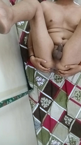 Indian Boy Nude Solo on Bed