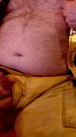 Jerkoff and Cum on Firefighter Turnout Gear