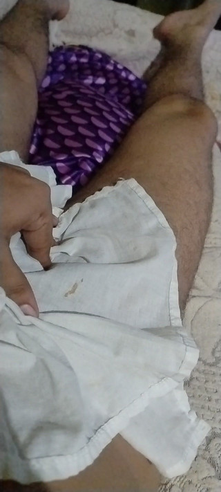 Indian College Boy Playing with His Cock