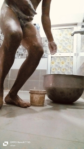 Desi Boy Bathroom Shower Enjoy Masturbation and Ass Fingring