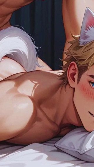 Anime Blonde Femboy Twink Furry