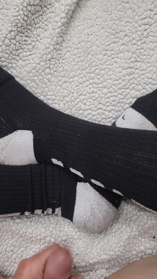 Cum on Nike Elite Socks