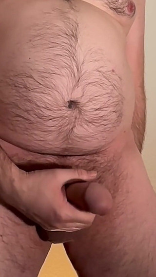 Stepdaddy Bear Playing with Big Dick, Spits on It
