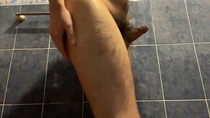 College Guy Showing Ass and Shooting Big Cumload